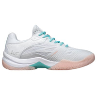 Pantofi padel Nox AT10 LUX  White/Potpurri