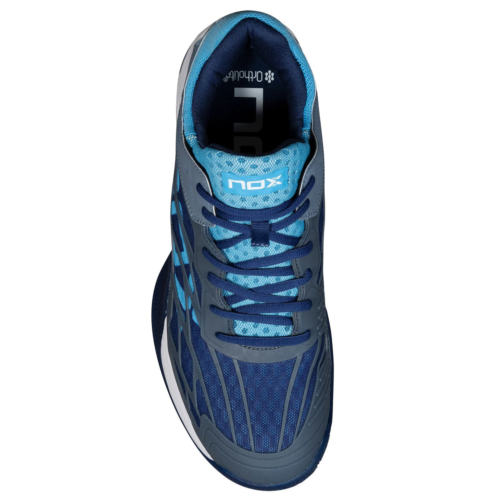Pantofi padel Nox AT10 LUX  Stone/Bonnie Blue