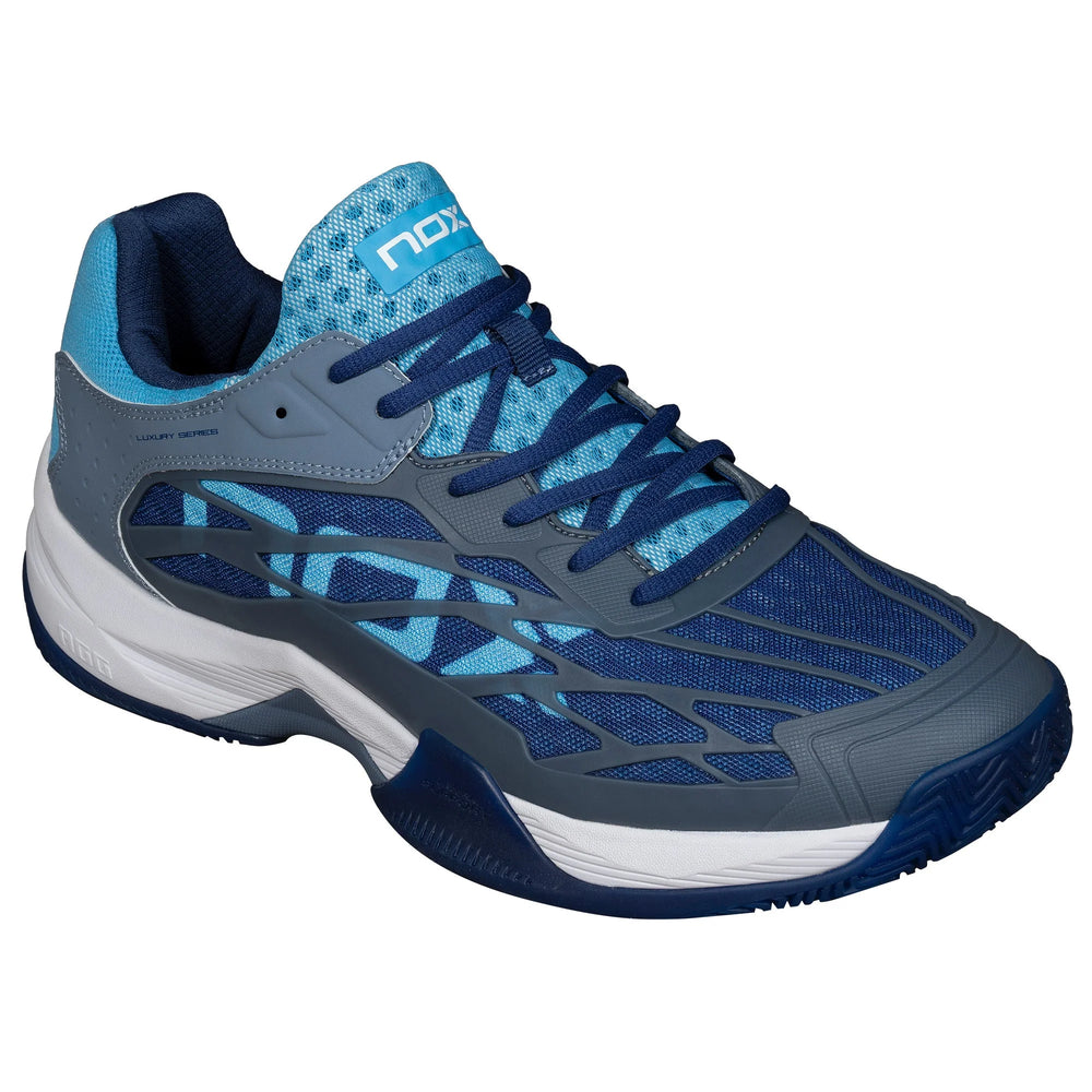 Pantofi padel Nox AT10 LUX  Stone/Bonnie Blue